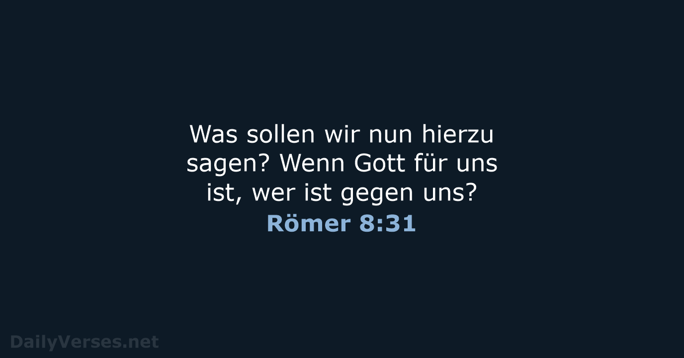 Römer 8:31 - ELB