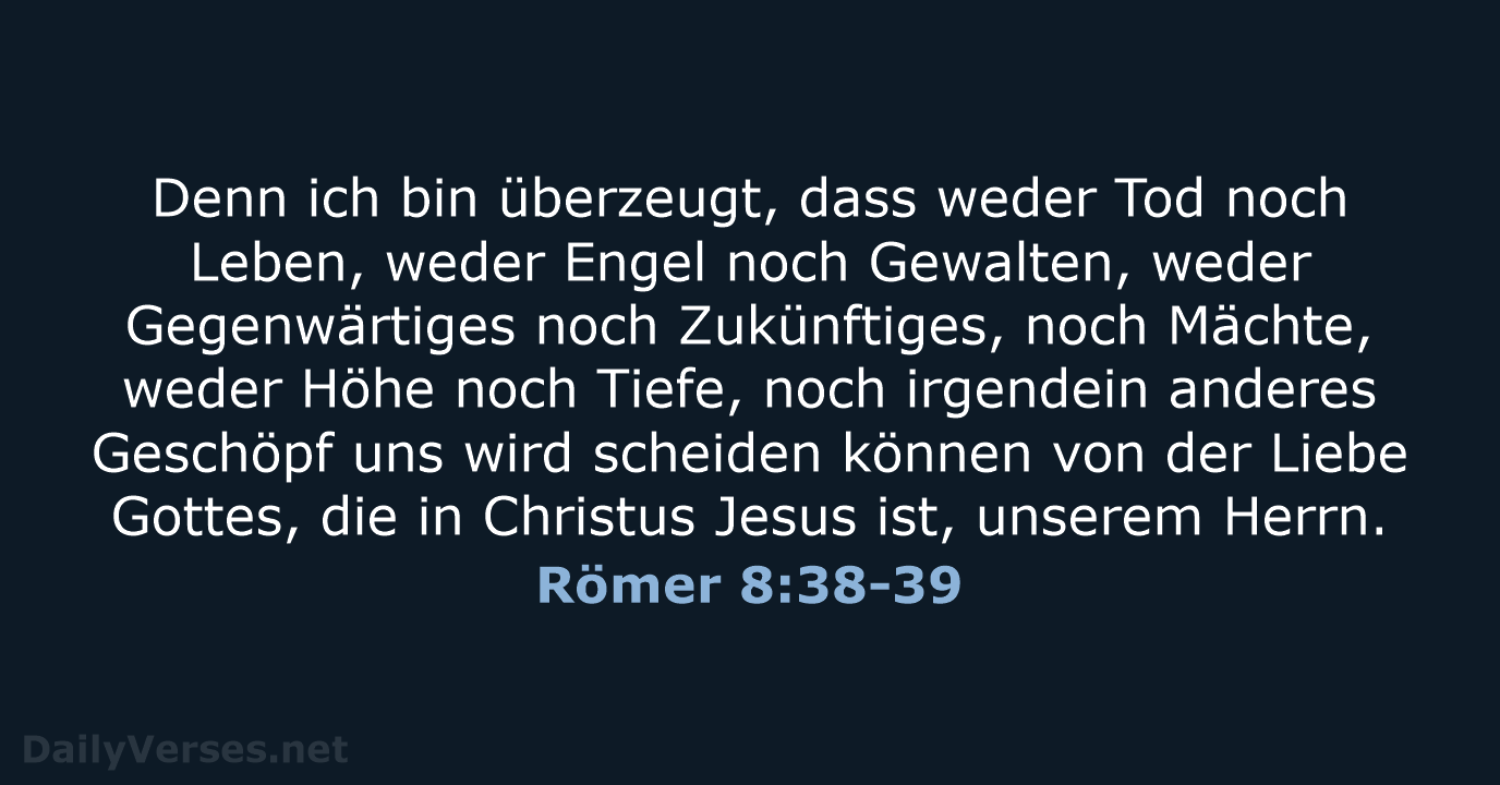 Römer 8:38-39 - ELB
