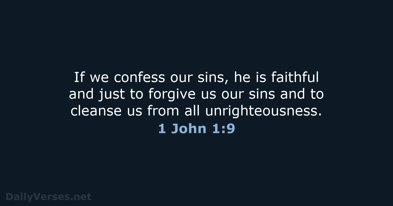 1 John 1:9 - ESV