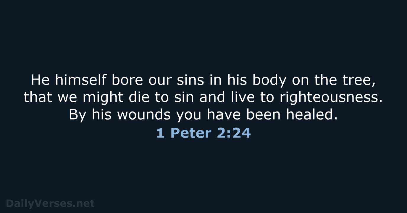 1 Peter 2:24 - ESV