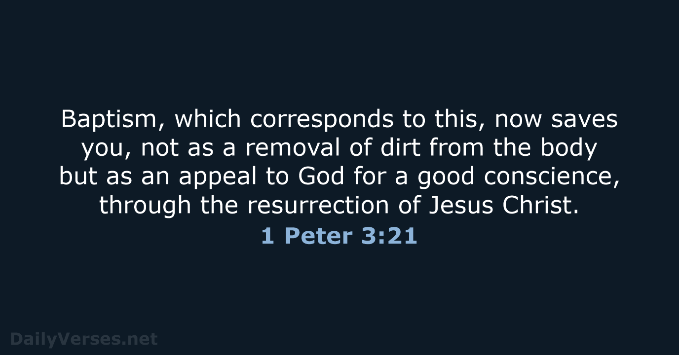 1 Peter 3:21 - ESV