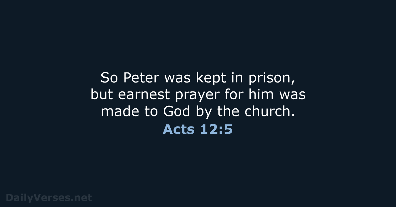 Acts 12:5 - ESV