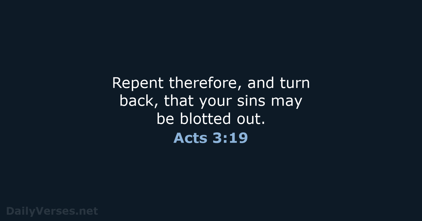 Acts 3 19 Bible Verse ESV DailyVerses