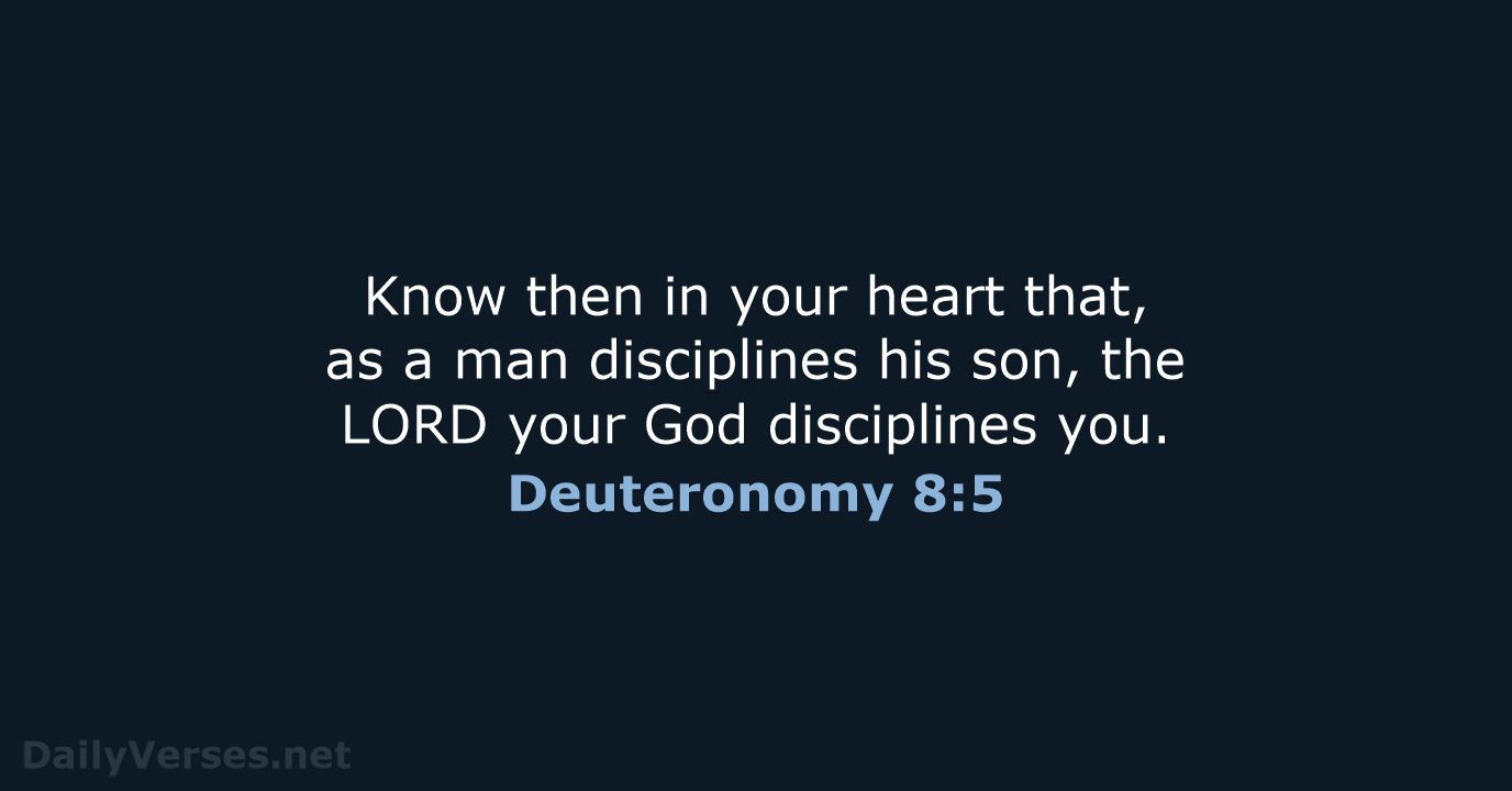 Deuteronomy 8:5 - ESV
