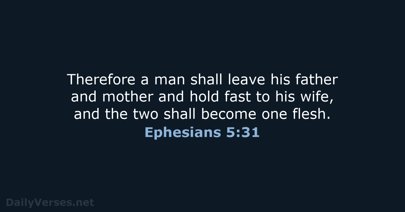 Ephesians 5:31 - ESV