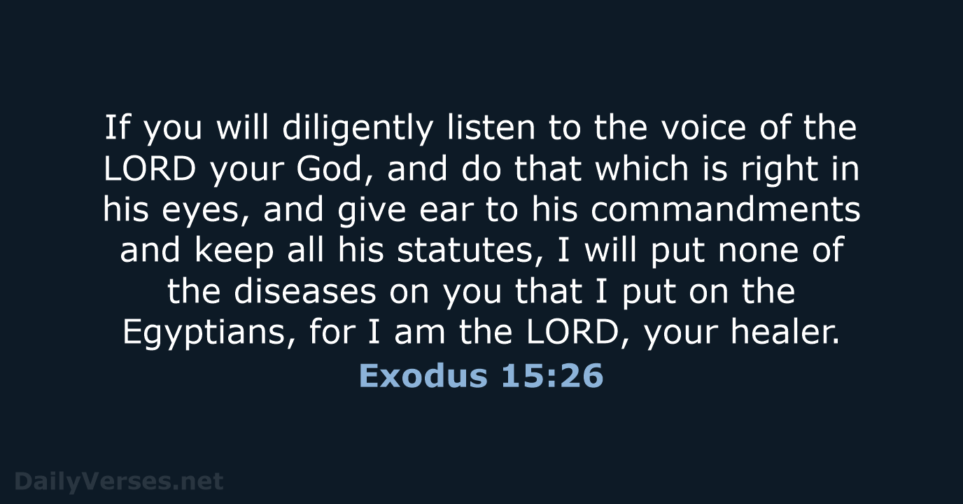 Exodus 15:26 - ESV