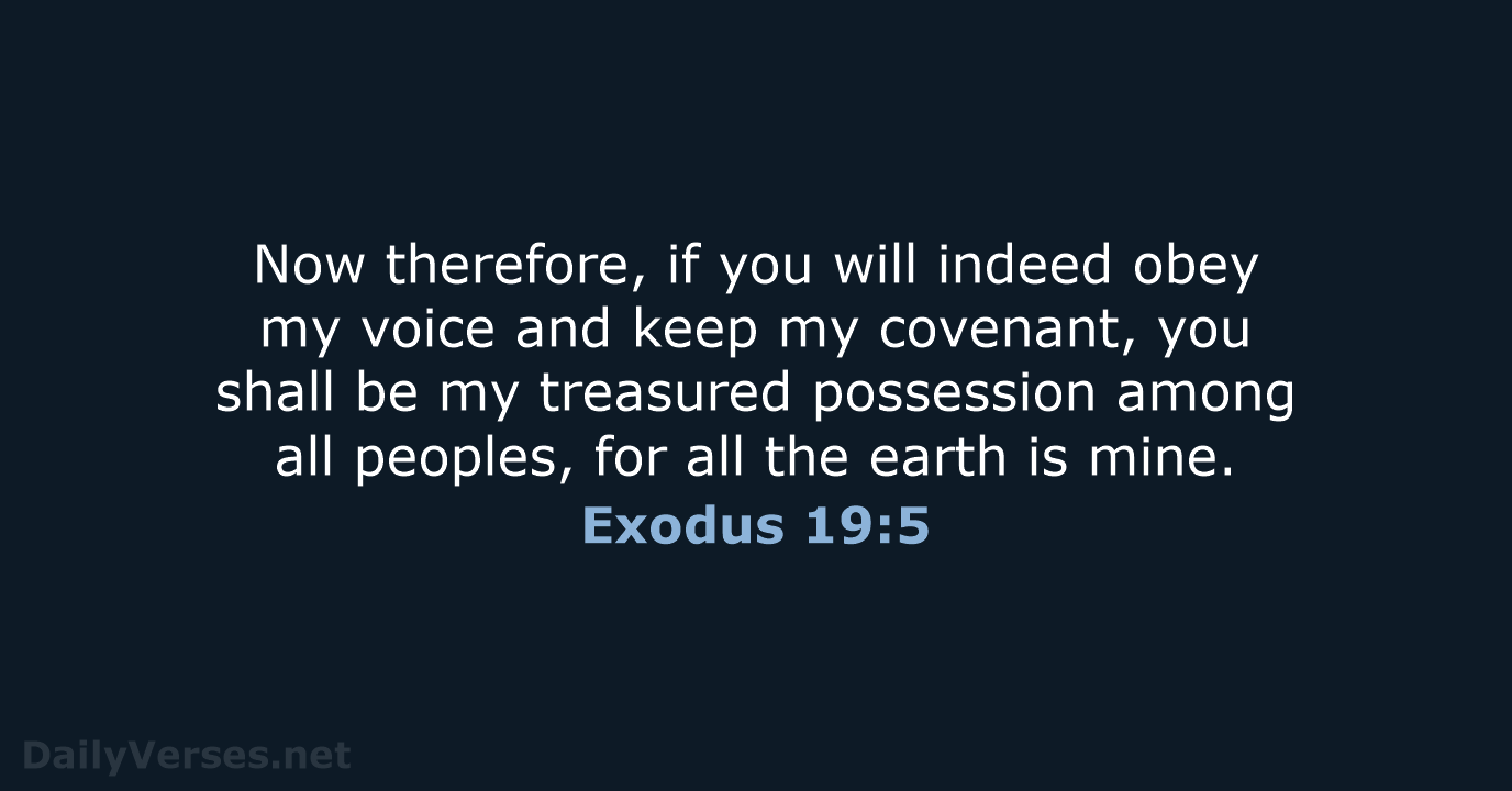 Exodus 19:5 - ESV