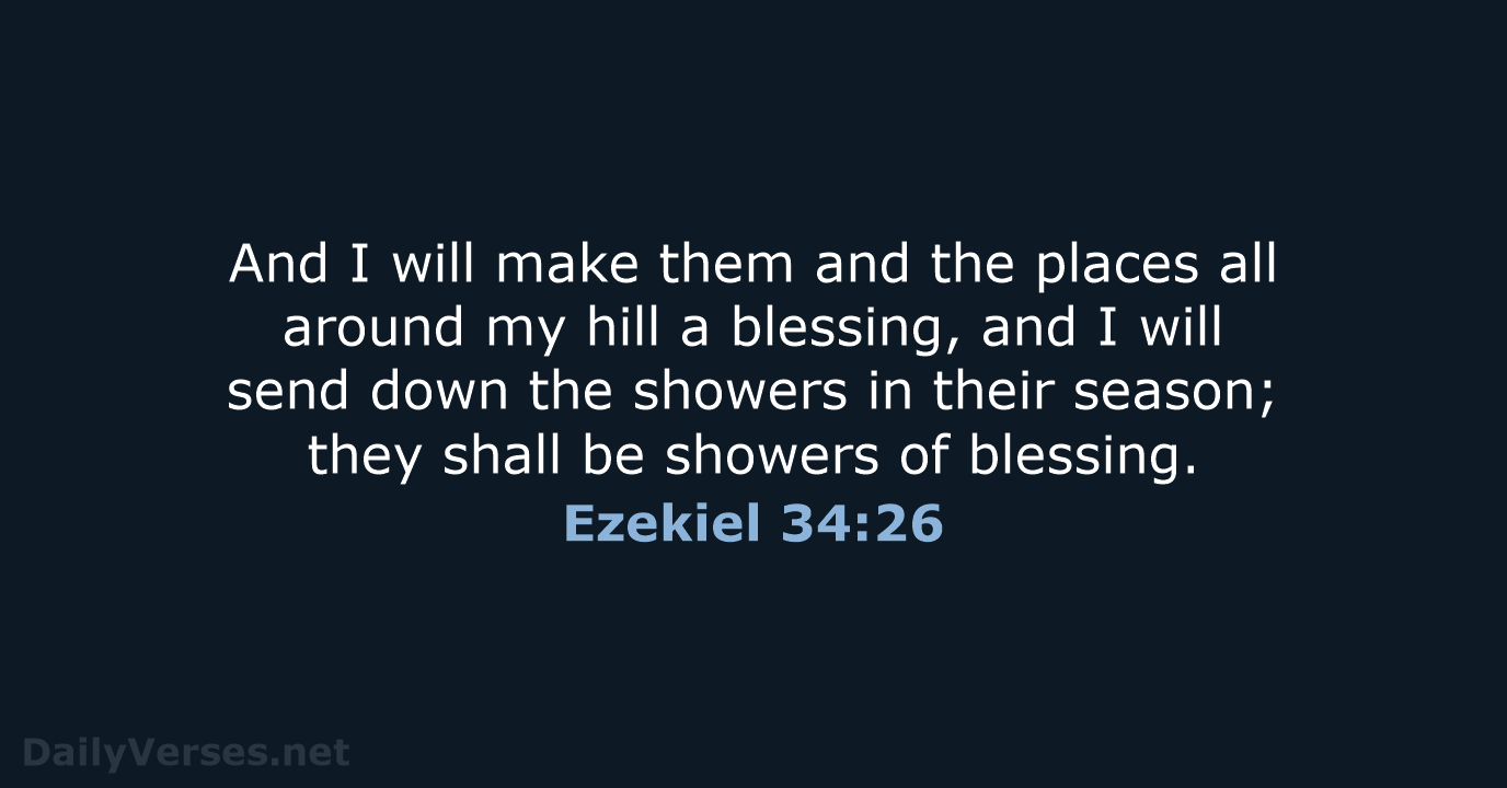 Ezekiel 34:26 - ESV