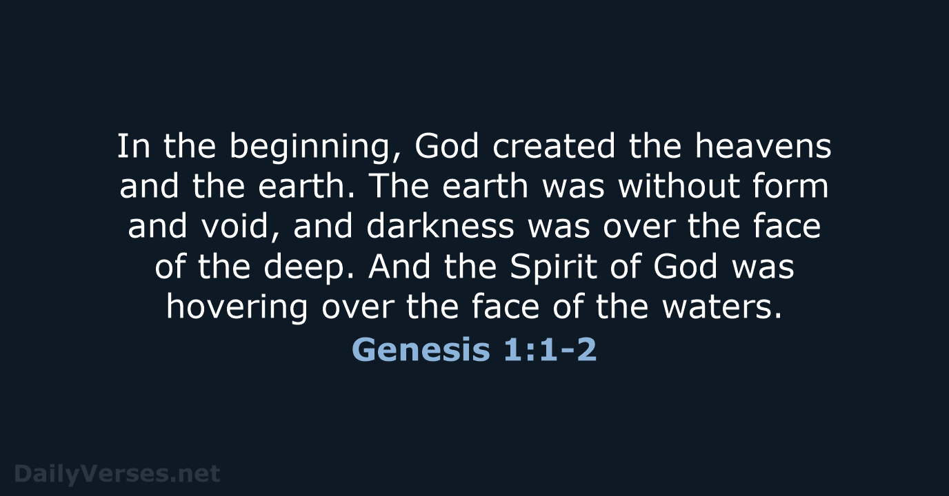 Genesis: God's Spirit in Creation