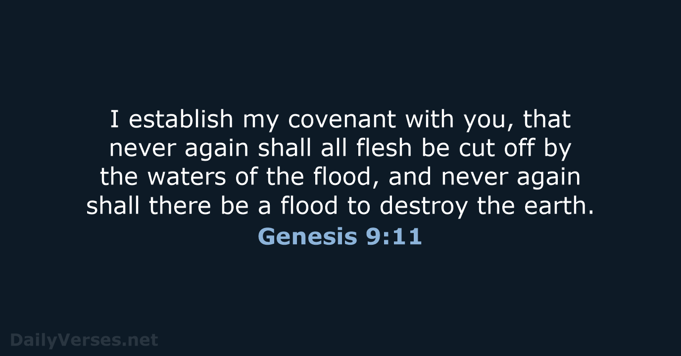 Genesis 9:11 - ESV
