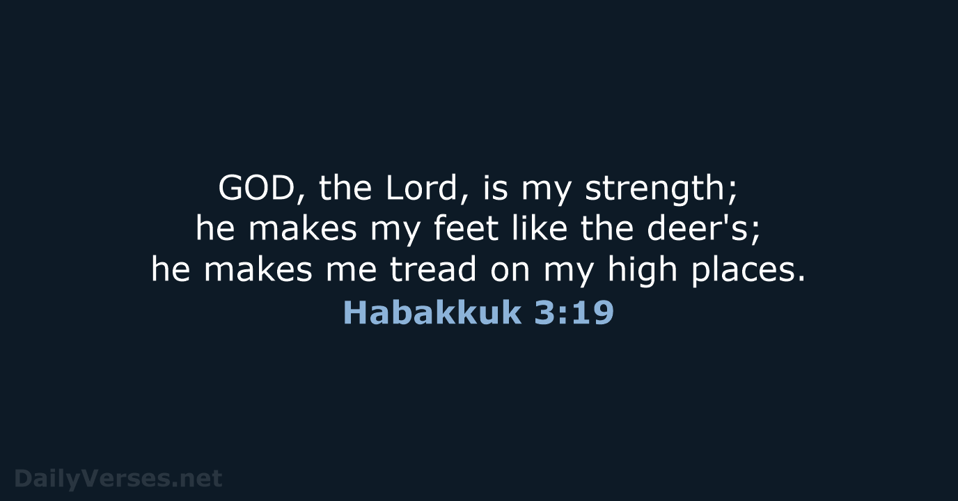 Habakkuk 3:19 - ESV