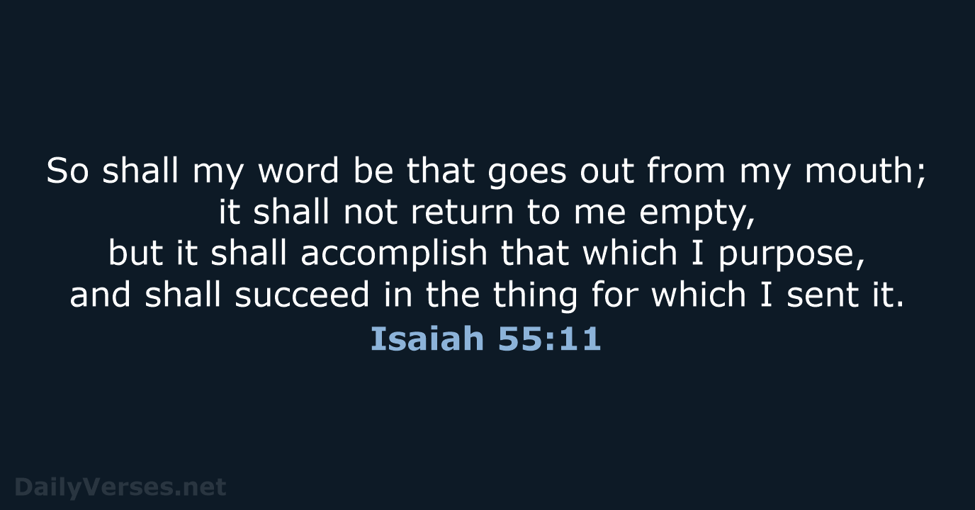 Isaiah 55 11 Bible Verse ESV DailyVerses