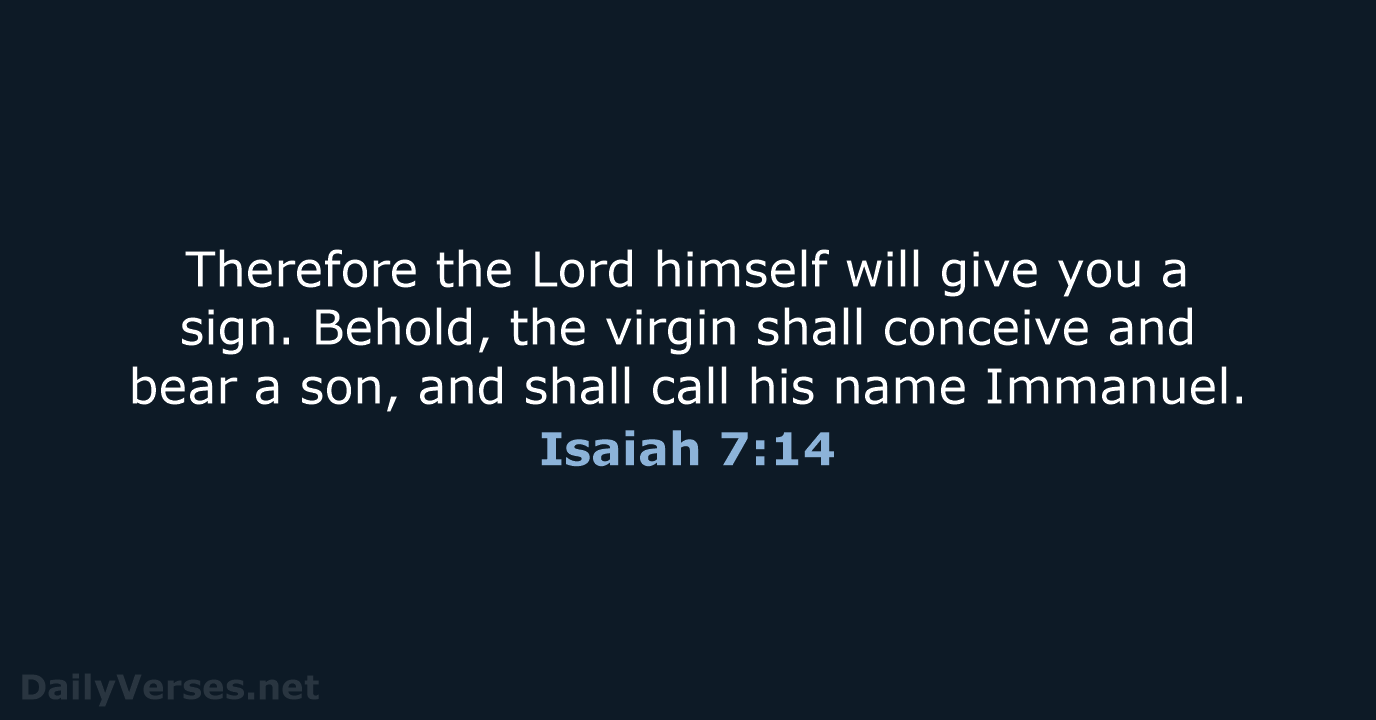 Isaiah 7:14 - ESV