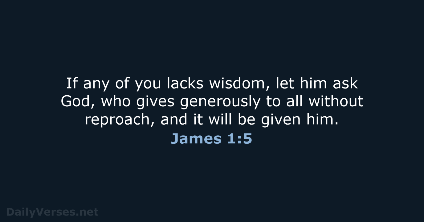 James 1:5 - ESV