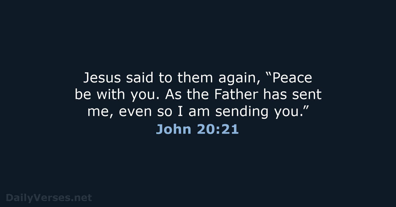 John 20:21 - ESV