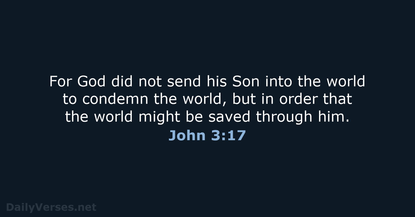 John 3:17 - ESV