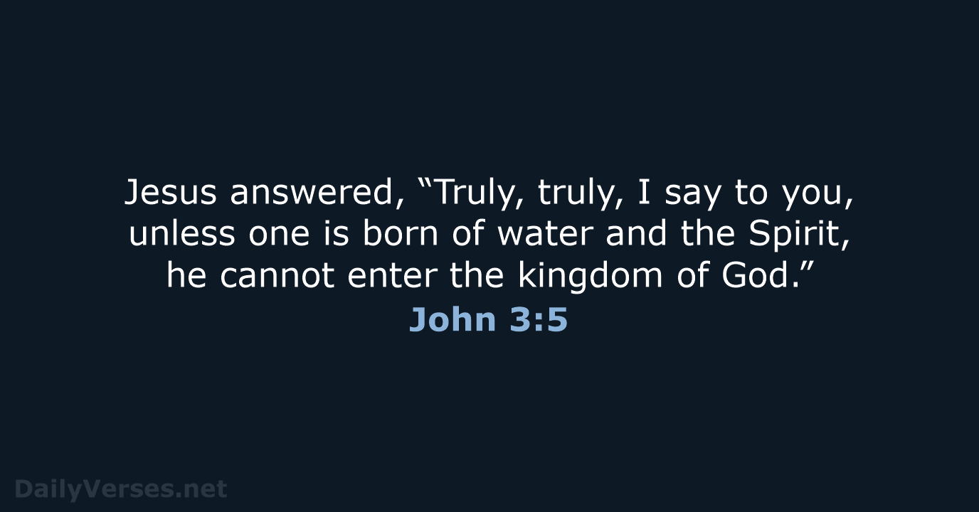 John 3:5 - ESV