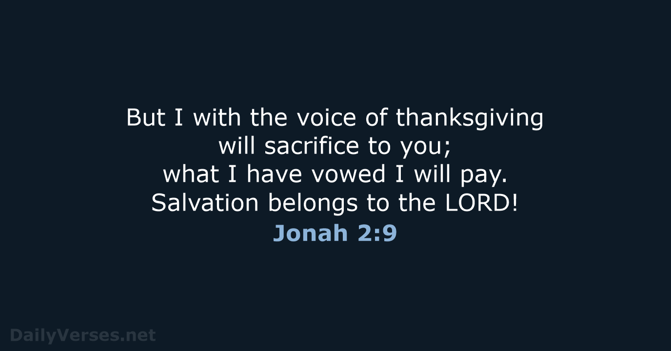 Jonah 2:9 - ESV