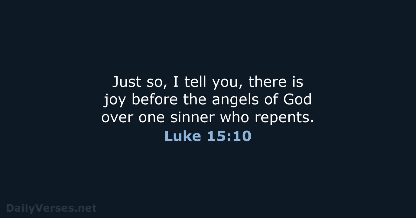 14 Bible verses about Angels Rejoicing