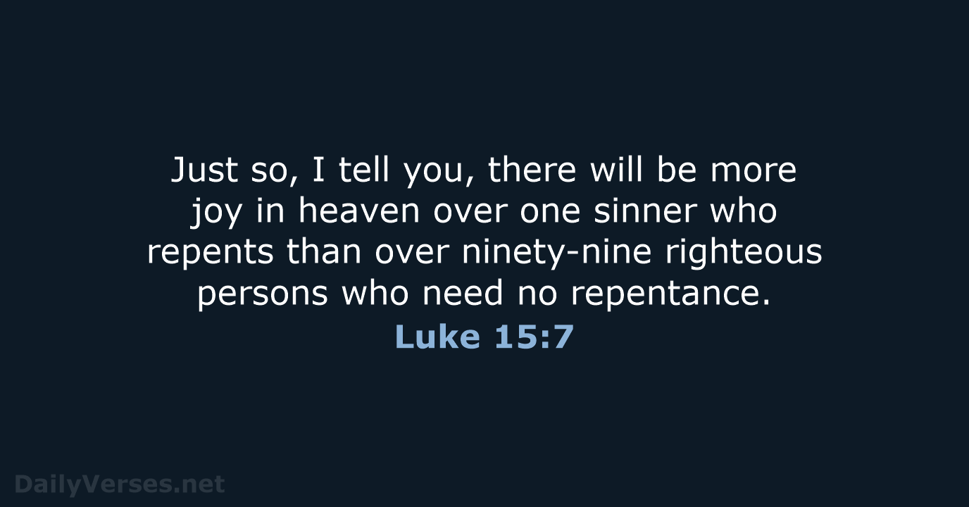 Luke 15 7 Bible Verse ESV DailyVerses