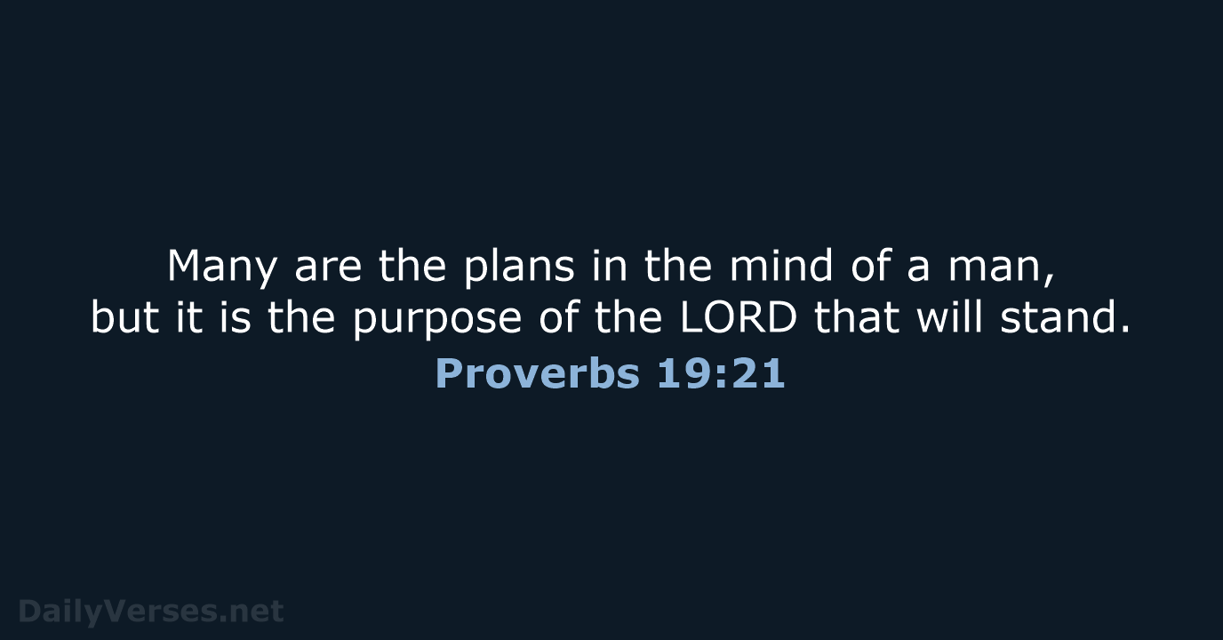 Proverbs 19 21 Bible Verse ESV DailyVerses