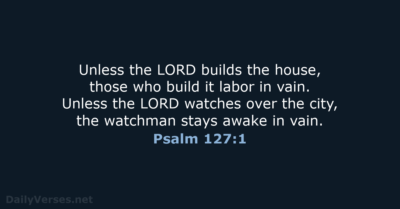 Psalm 127 1 4