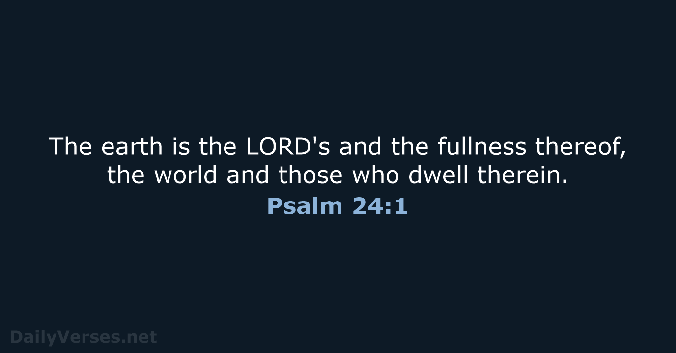 Psalm 24 Esv JohnleeAela