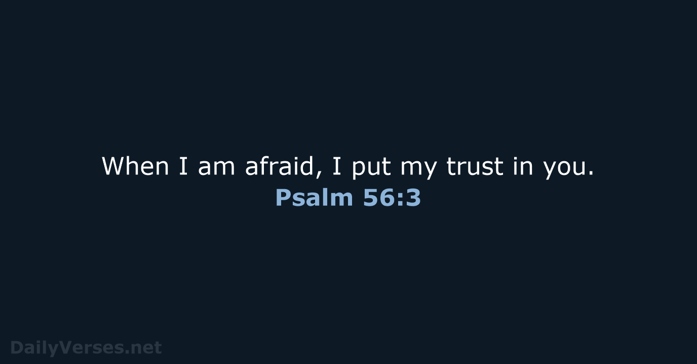 Psalm 56:3 - ESV