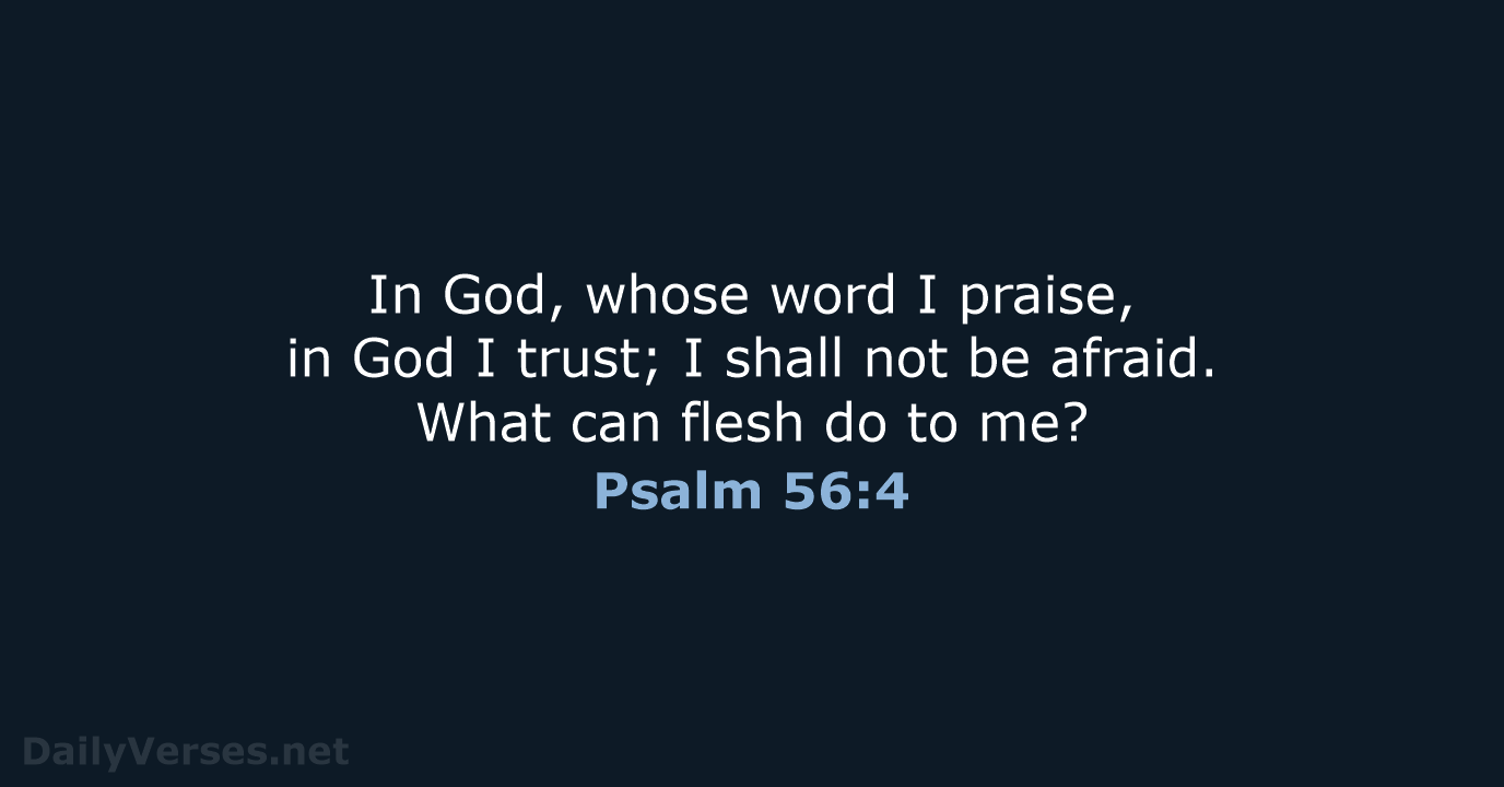 Psalm 56:4 - ESV