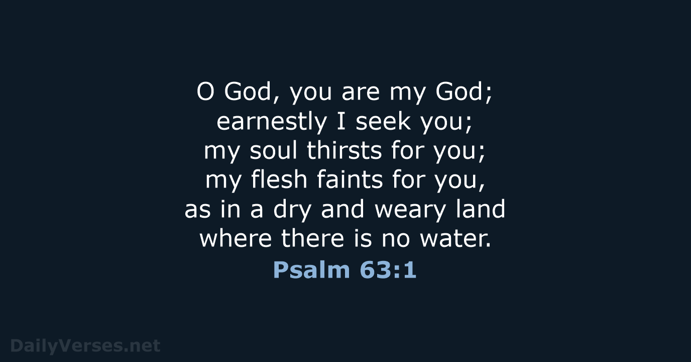 Psalm 63 ESV NLT DailyVerses