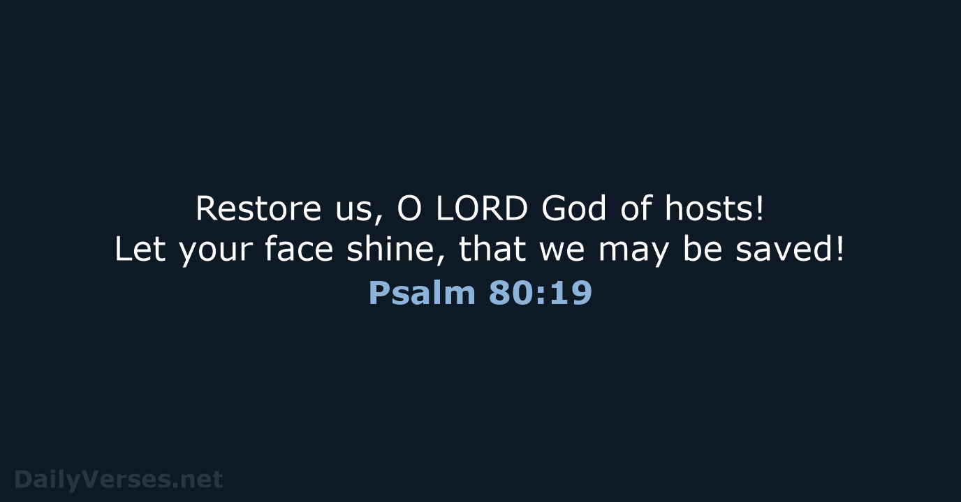 Psalm 80:19 - ESV