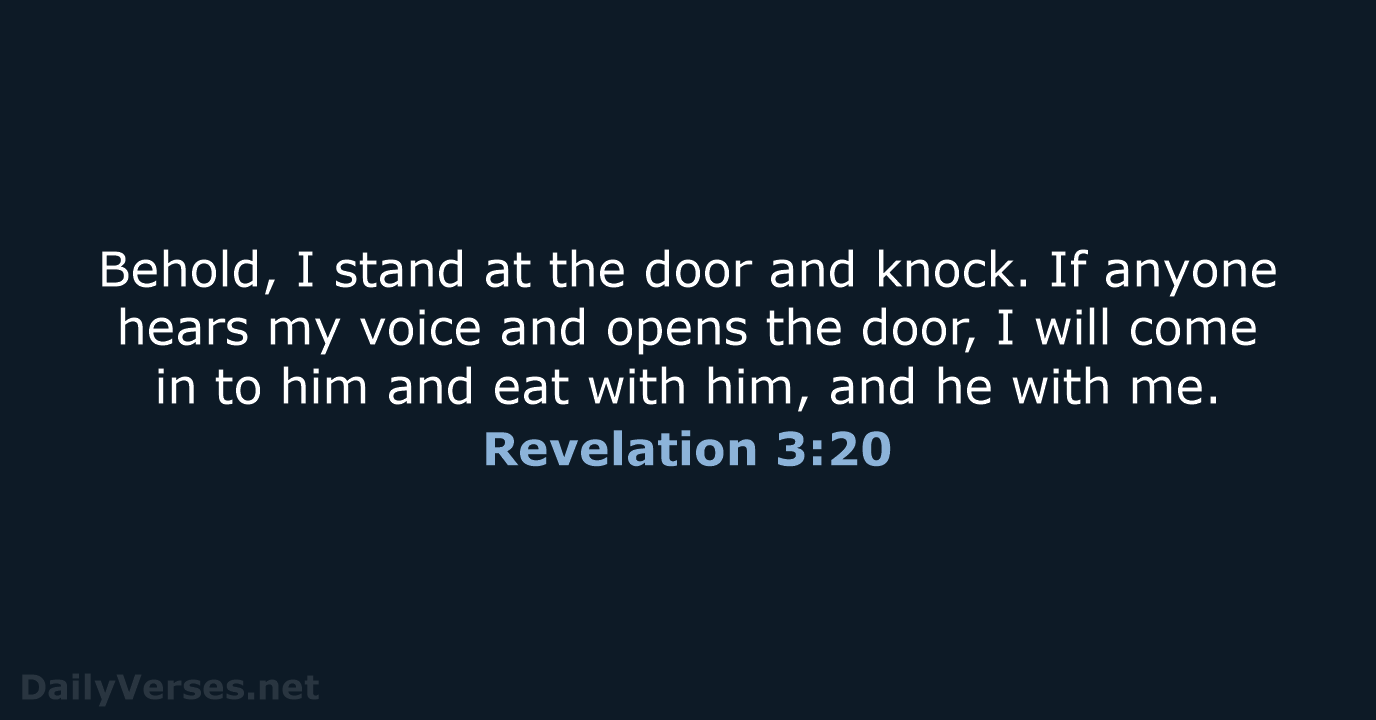 Revelation 3:20 - ESV