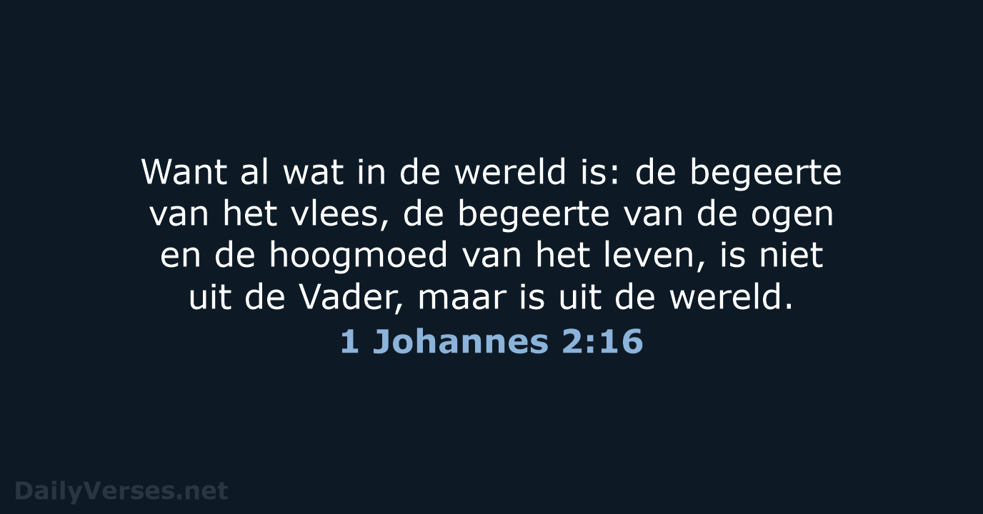 1 Johannes 2:16 - HSV