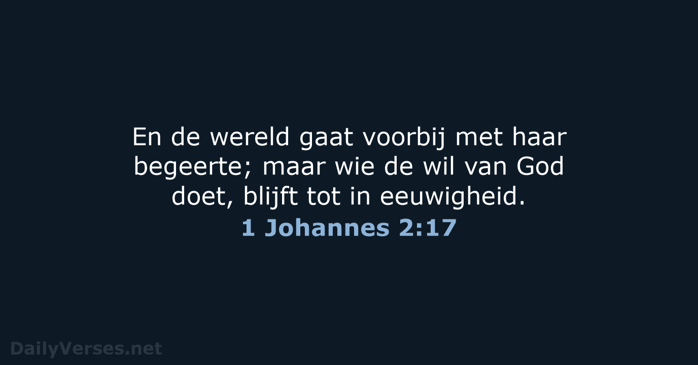 1 Johannes 2:17 - HSV