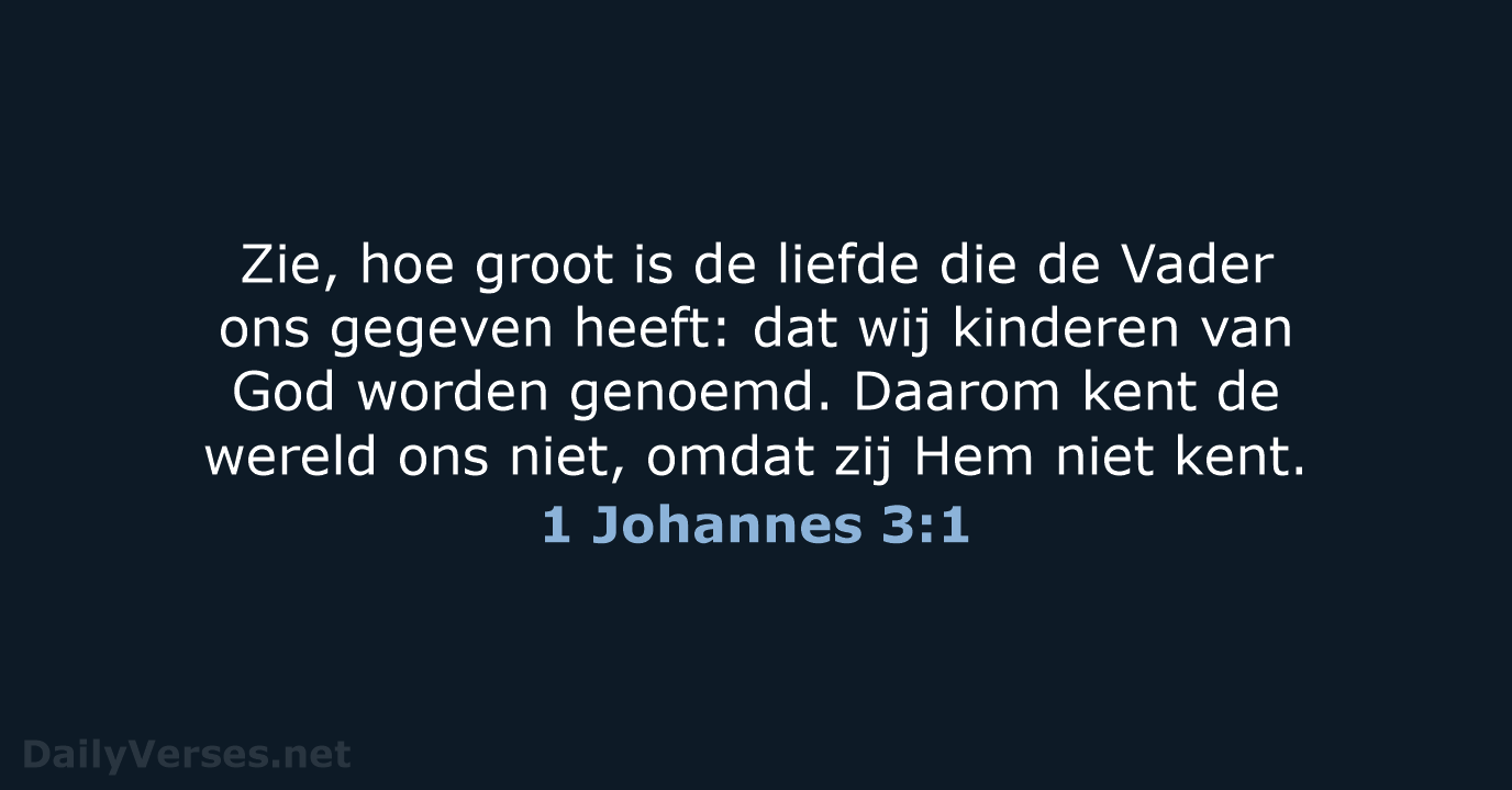 1 Johannes 3:1 - HSV