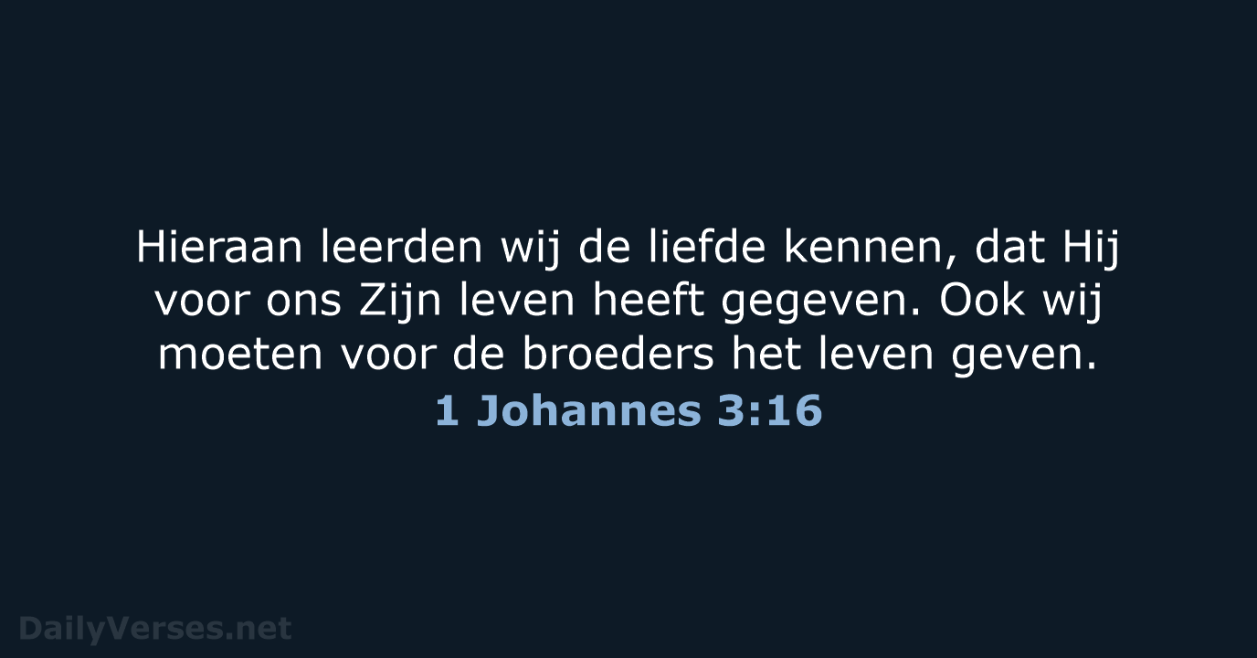 1 Johannes 3:16 - HSV