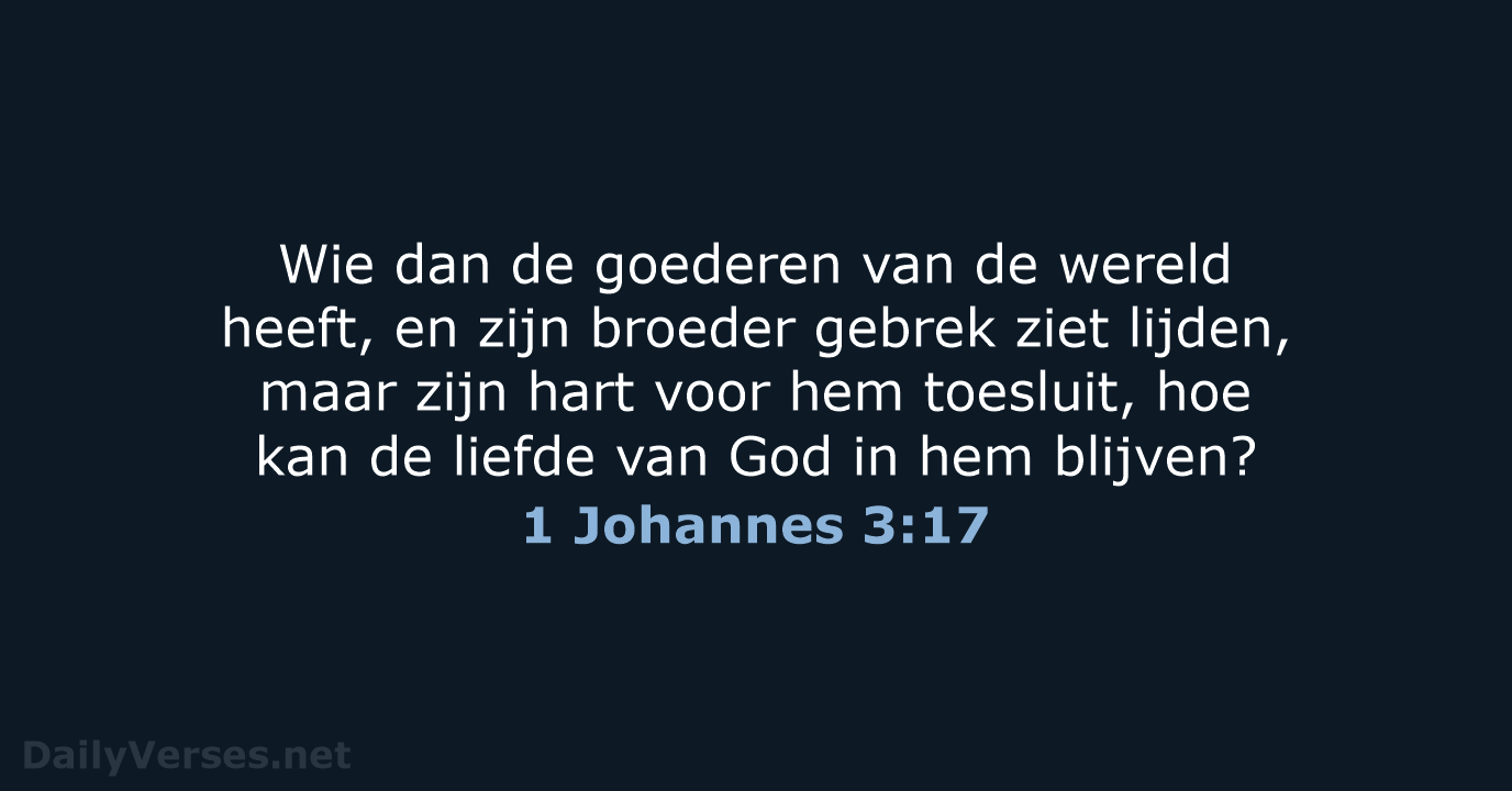 1 Johannes 3:17 - HSV