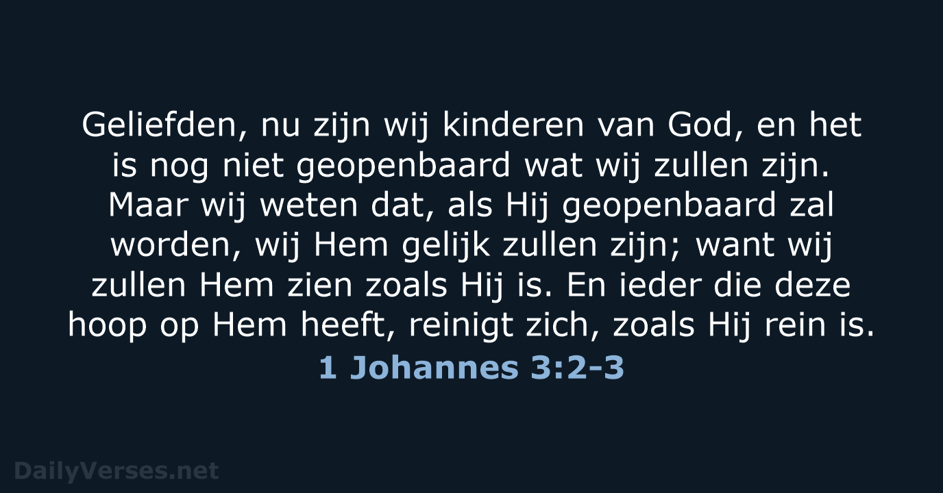 1 Johannes 3:2-3 - HSV