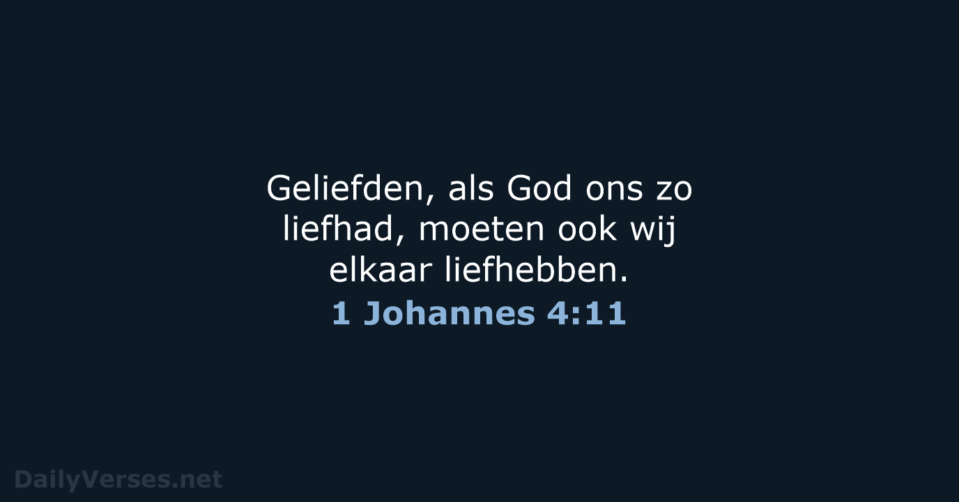 1 Johannes 4:11 - HSV