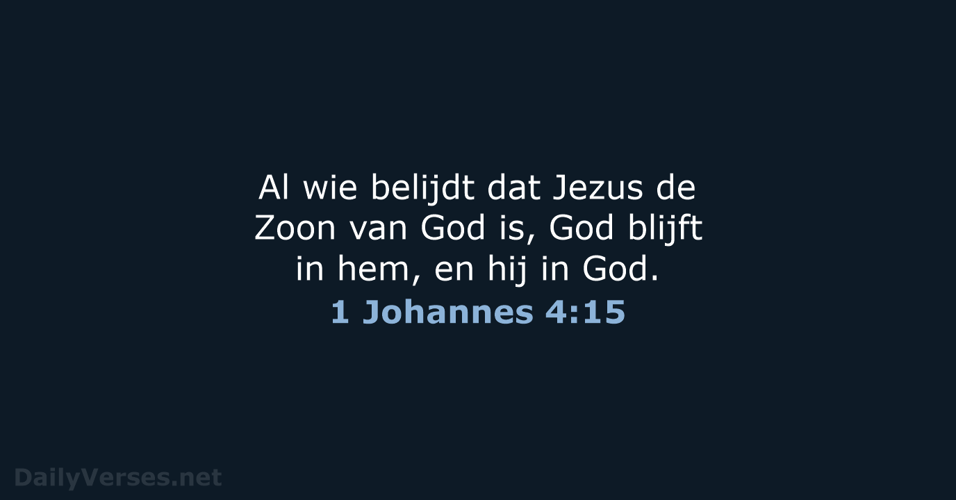 1 Johannes 4:15 - HSV