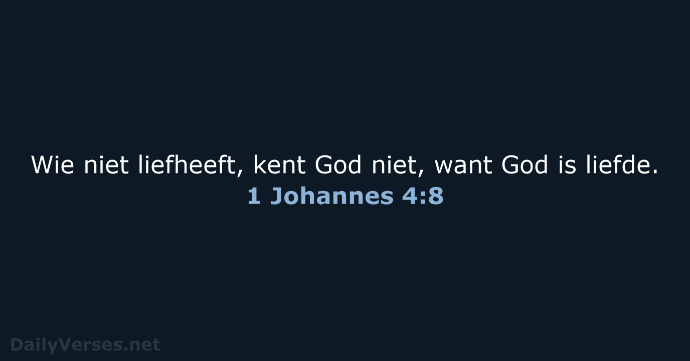 1 Johannes 4:8 - HSV