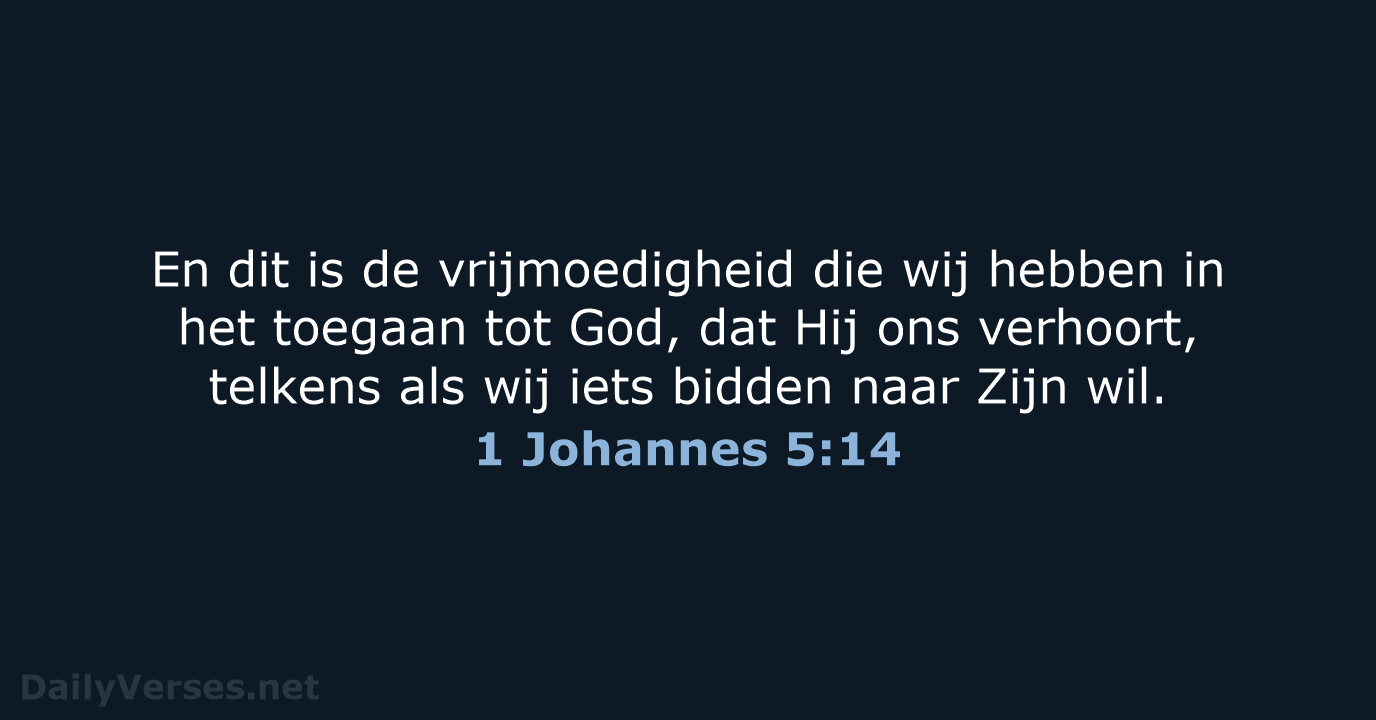 1 Johannes 5:14 - HSV
