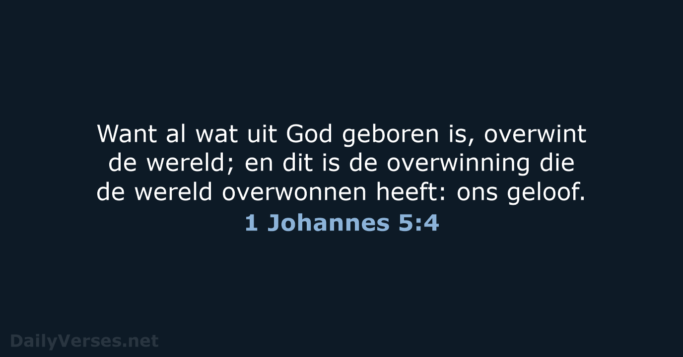 1 Johannes 5:4 - HSV