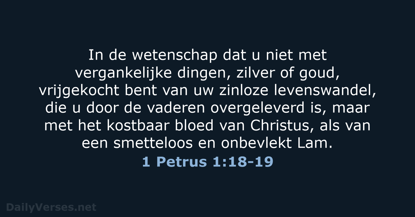 1 Petrus 1:18-19 - HSV