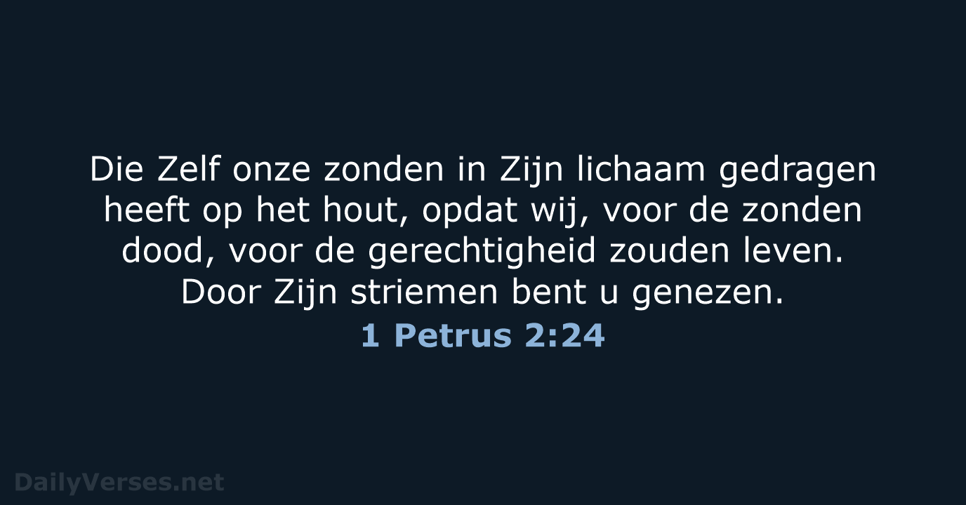 1 Petrus 2:24 - HSV