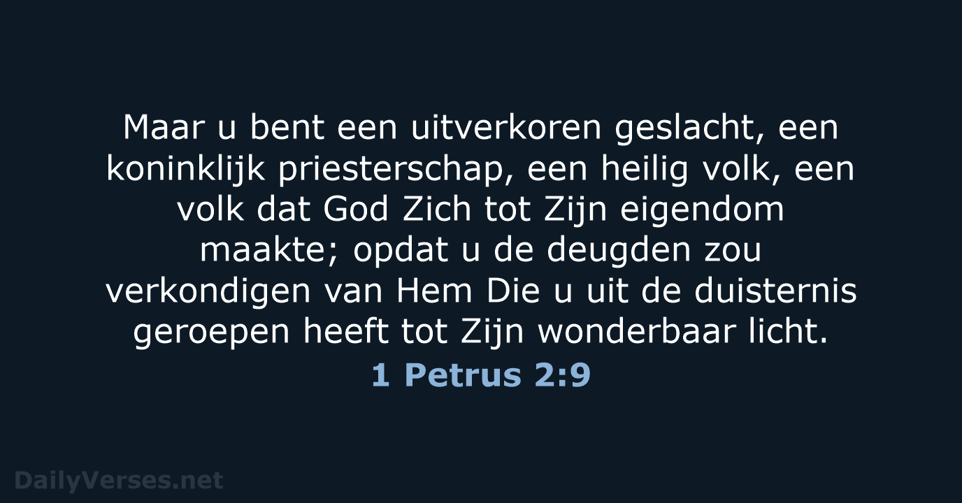 1 Petrus 2:9 - HSV