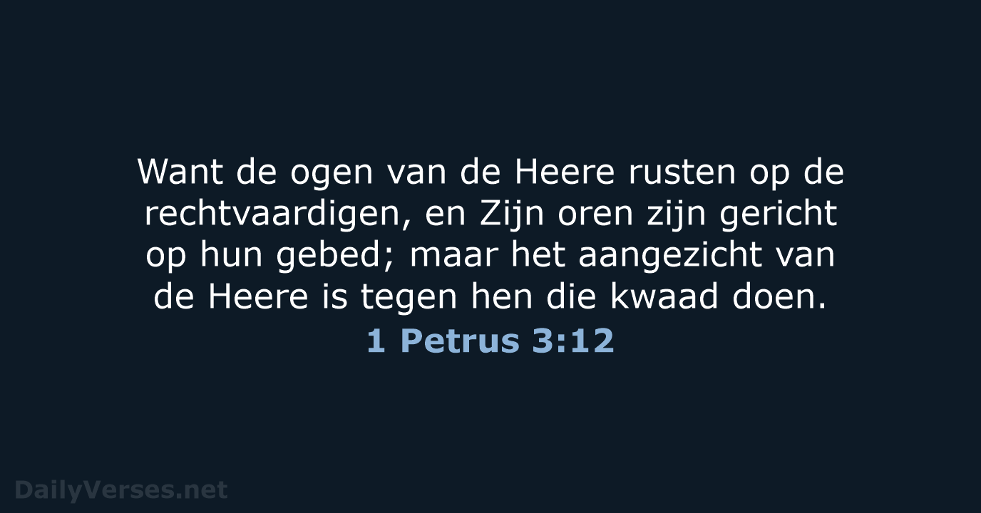 1 Petrus 3:12 - HSV