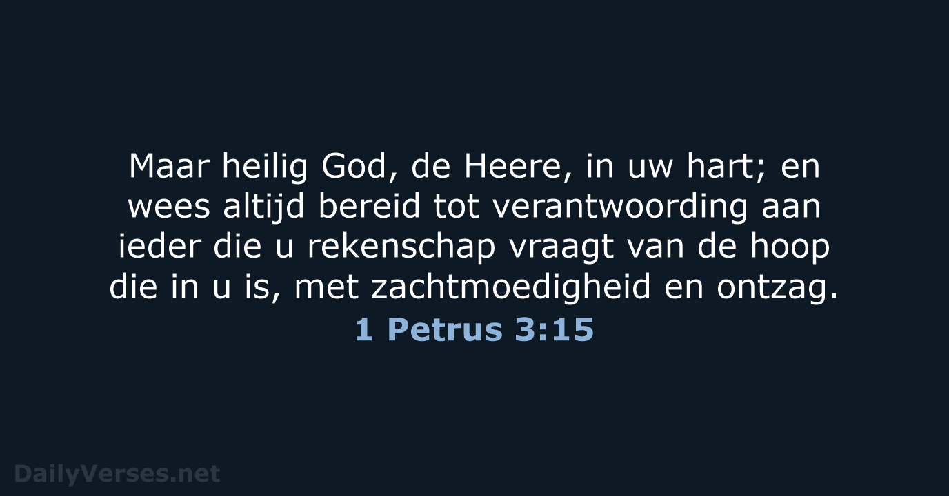 1 Petrus 3:15 - HSV