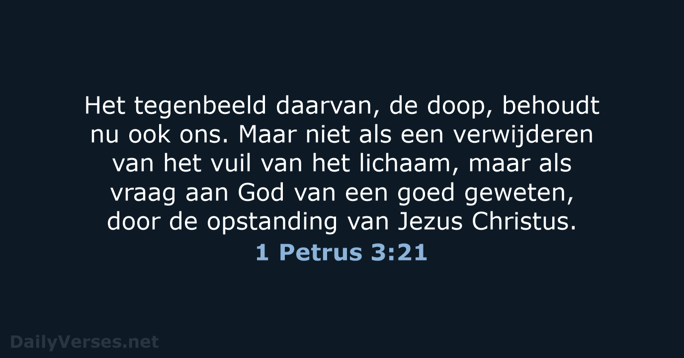 1 Petrus 3:21 - HSV