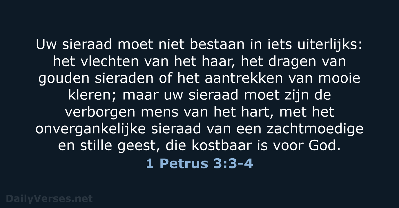 1 Petrus 3:3-4 - HSV